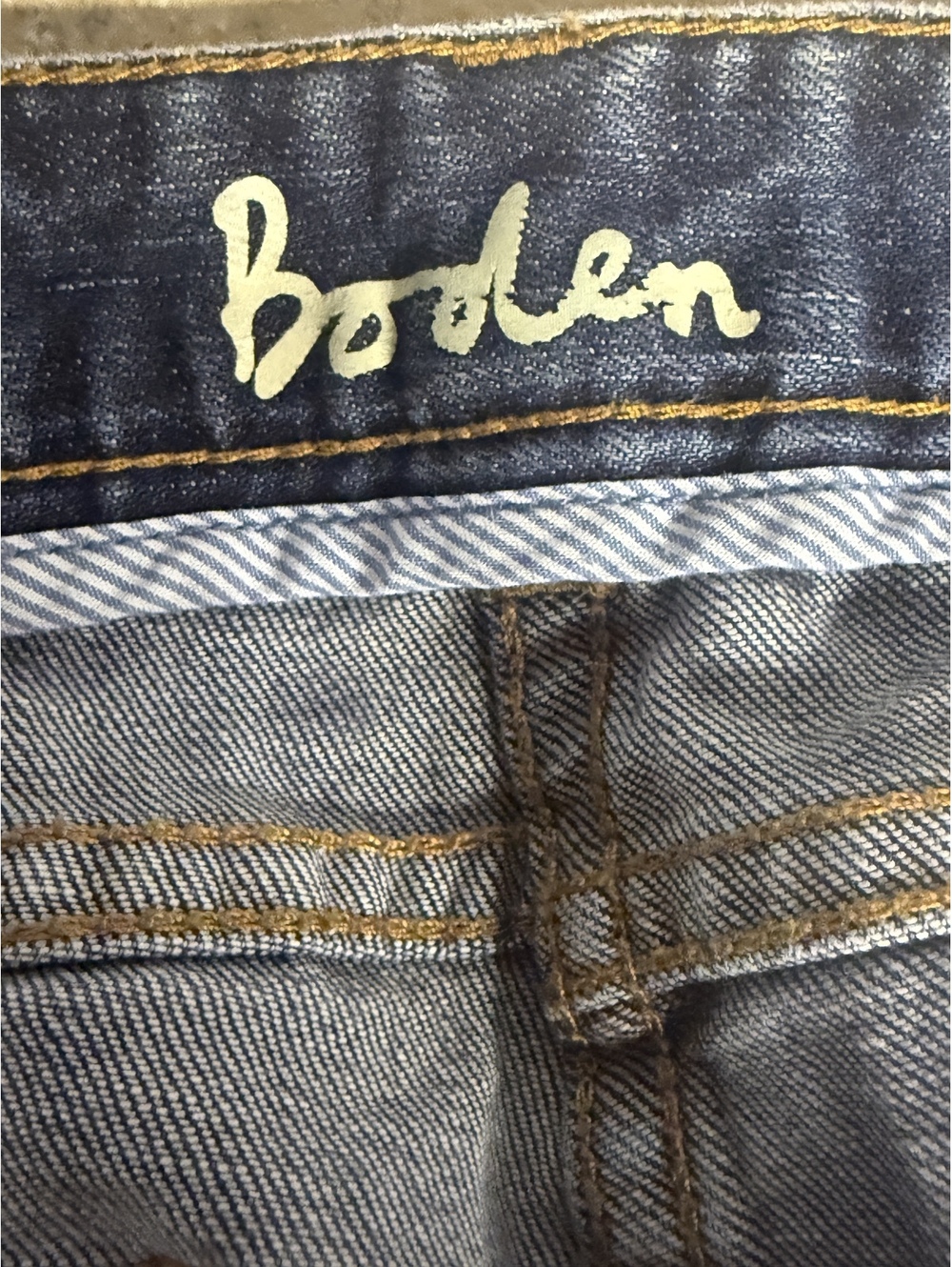 Boden Dark Blue Straight Leg Jeans UK Size 16R US Size 10R - Picture 5 of 7